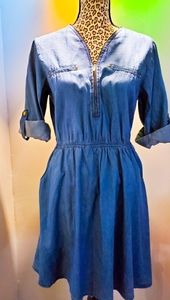 NWT: Speed Control New York denim dress w/pockets